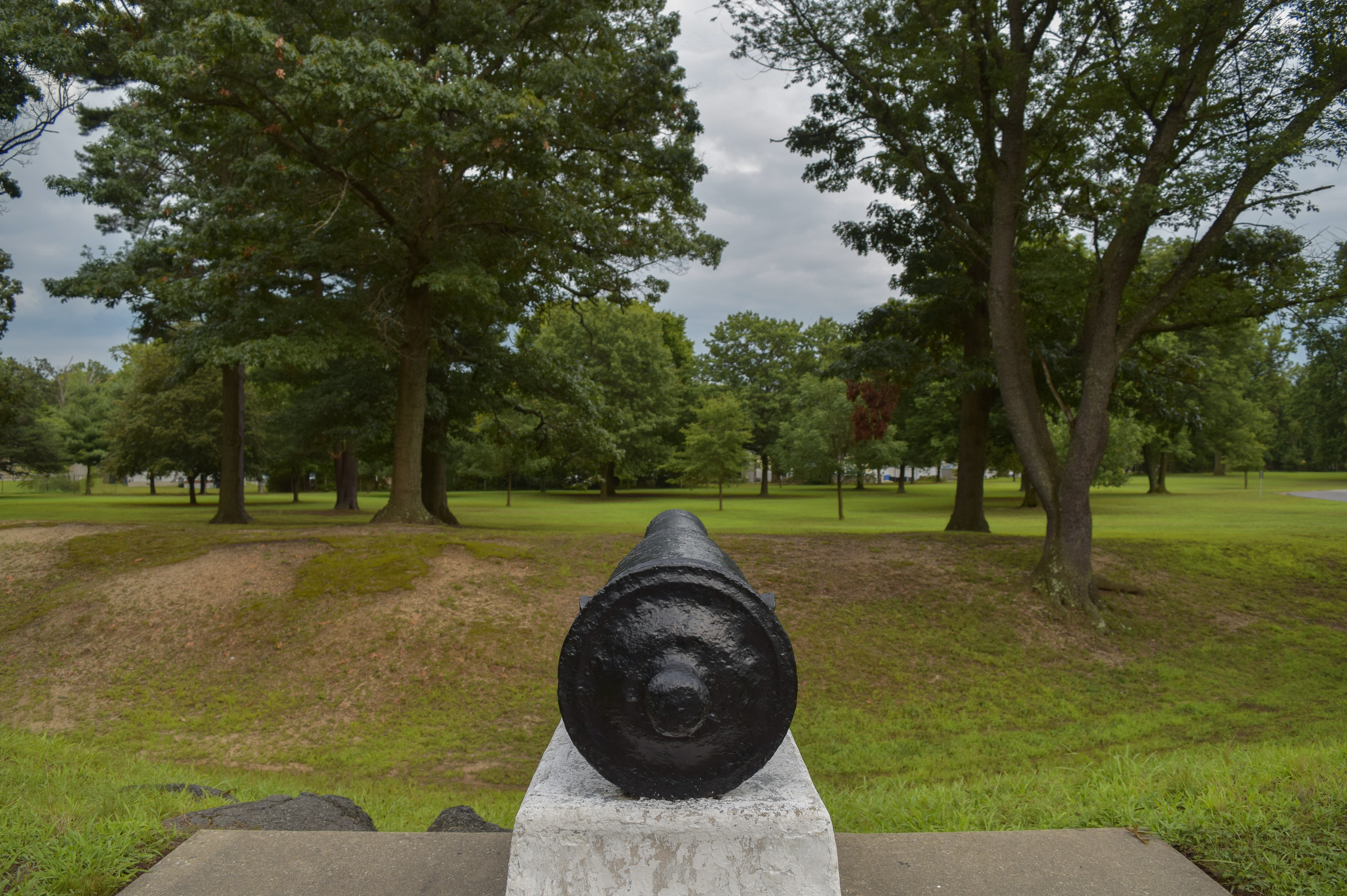 Revolutionary War Cannon at Red Bank Battlefield in New Jersey