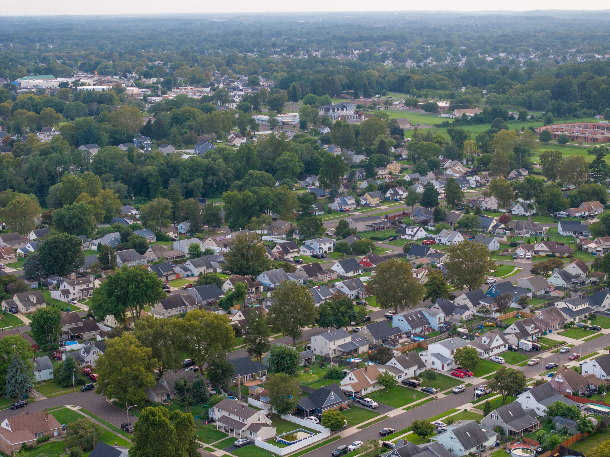 Suburb in Levittown, PA