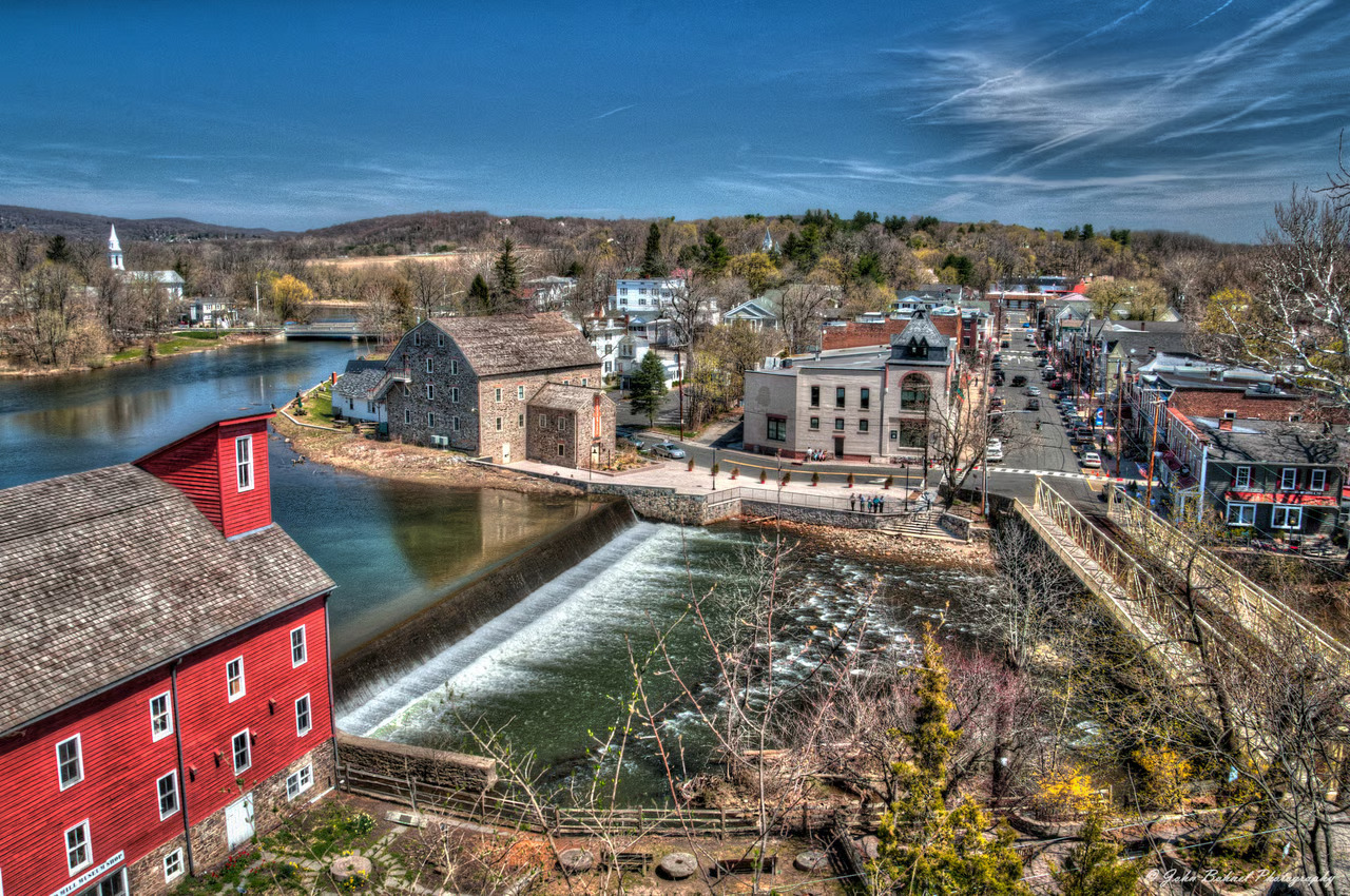 Aerial Landscape of Tinicum Township, PA.