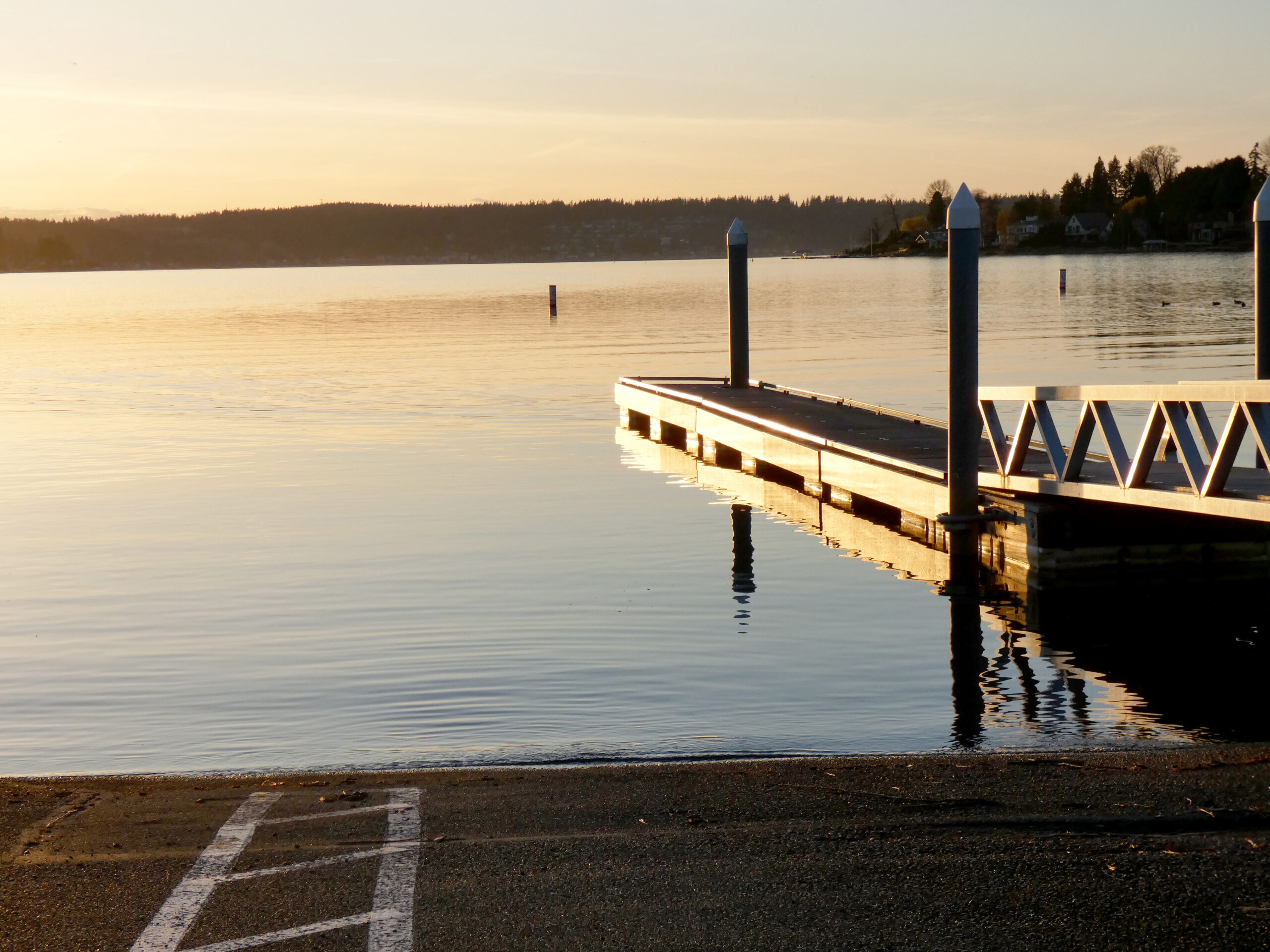 A pier close to the Ridley Township Municipal Marina in Delaware County, Pa.