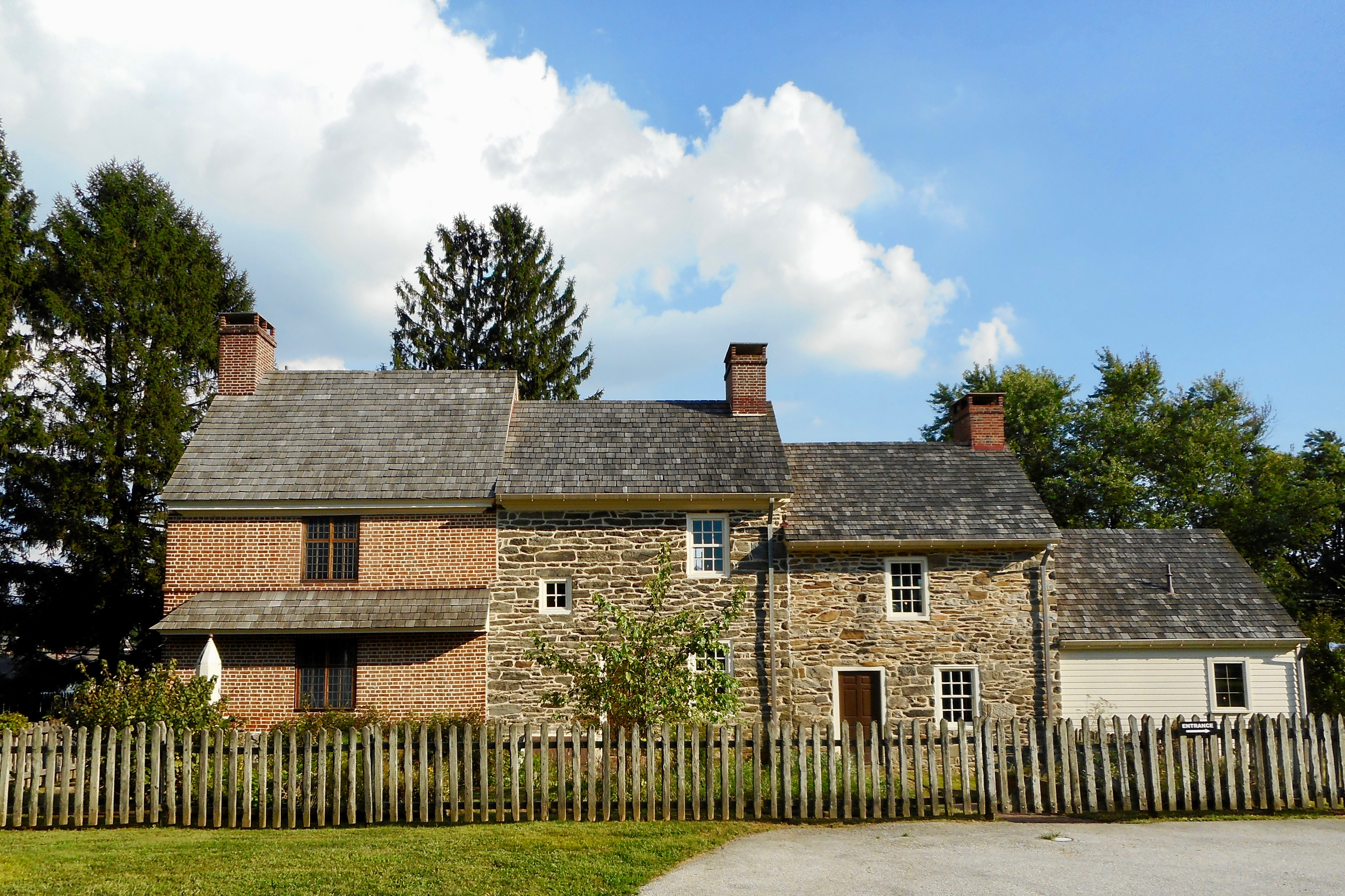 Exterior shot of the historic Thomas Massey House
